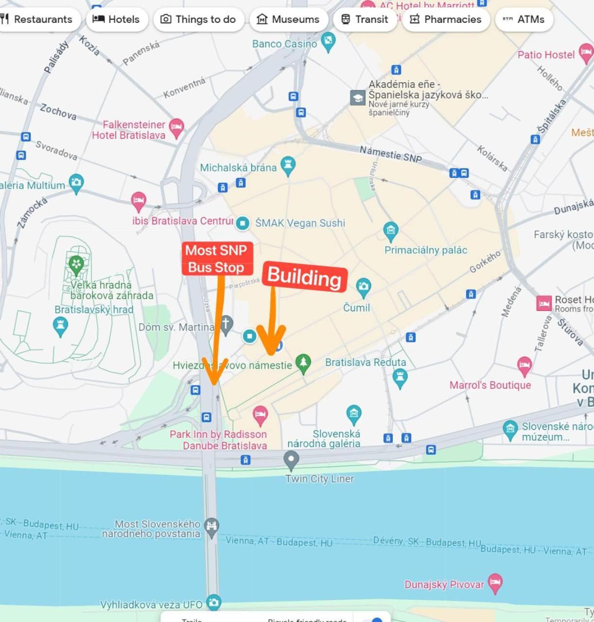 Extralarge Queen Room In The Heart Of Bratislava With Terrace Bagian luar foto
